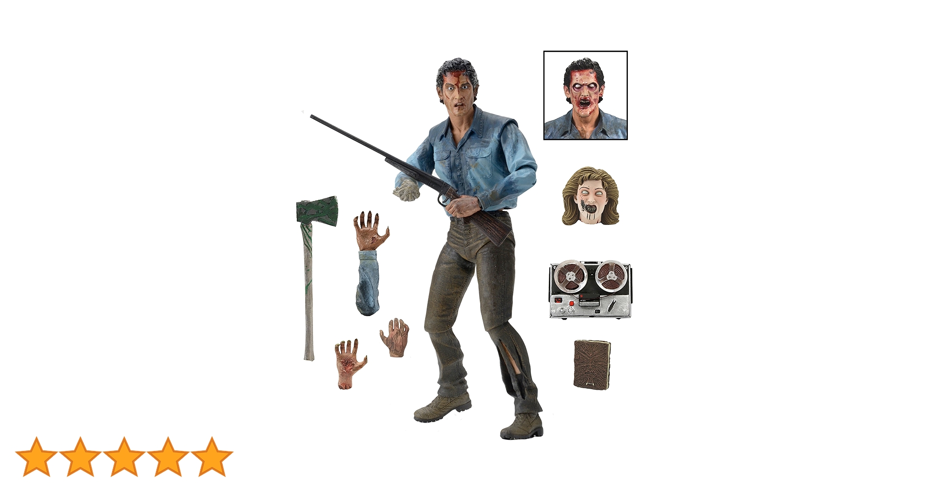 ネカ 死霊のはらわたII 7インチ アルティメット アクションフィギュア アッシュ / NECA EVIL DEAD2 / DEAD BY DAWN 7inch Ultimate Action figur NECA EVIL DEAD 2 Dead By Dawn Ultimate Ash 7'' Action Figure